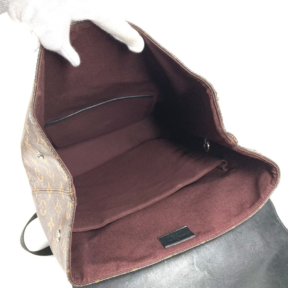LOUIS VUITTON Authentic Black Monogram Leather Backpack - Picture 11 of 16